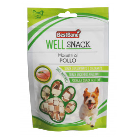 100% Натурални лакомства за куче Record Weli Snack - меки хапки с пилешко месо 75 гр. 