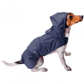 Дъждобран за кучета, с джобче, син цвят Record