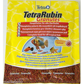 TetraRubin Granules Sachet Гранулирана храна в плик за всички видове декоративни рибки за подсилване на цветовете 12 гр
