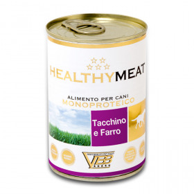 Консервирана храна за кучета HEALTHY MEAT Mono Protein Turkey and Barley със 100% чист протеин от пуешко месо и лимец
