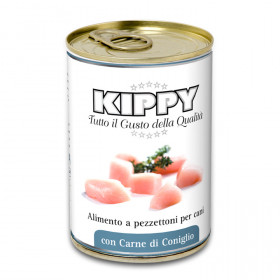Консервирана храна за кучета KIPPY Bits in Jelly Rabbit -  Заешко в желе 400гр
