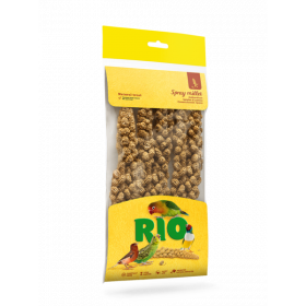 Ръчно брано, натурално просо  RIO Spray millet. Natural treat for all birds 100гр. за птици