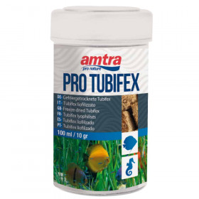 Пълноценна храна от 100% чисти лиофилизирани кубчета AMTRA PRO TUBIFEX идеални за сладководни и морски риби,