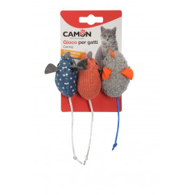 Camon Cat toy with catnip - coloured mice - котешка играчка
