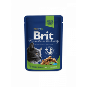 Пауч за котка Sterilized Brit Premium Cat pouch 100гр.