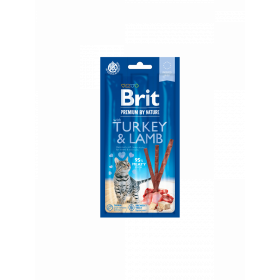 Brit Premium by Nature Cat Sticks with Turkey & Lamb - лакомство за котки с пуешко и агнешко