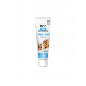 Brit Care Cat FUNCTIONAL PASTE CHEESE CREME enriched with PREBIOTICS - малцова паста с вкус на сирене ,обогатена с пребиотици 100гр.
