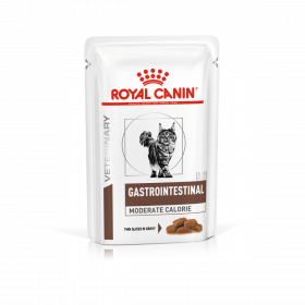 Royal Canin Gastrointestinal Moderate Calorie Cat -пауч с умерено калорийно съдържание за котки при храносмилателни разстройства