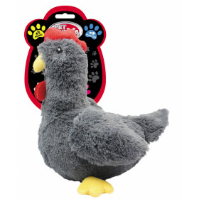 Плюшена играчка за куче PET NOVA кокошка със звук 34 см.