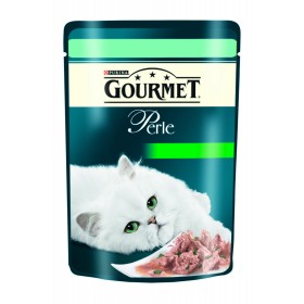 Печено месо в сос пауч за котки PURINA GOURMET PERLE Пъстърва и Спанак 85гр.