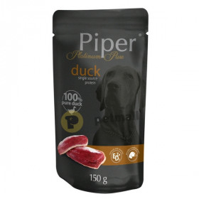 Деликатесен пауч за кучета от мини и малки породи с патица Piper Platinum Pure Duck 150 гр.