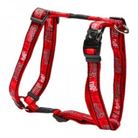 Rogz Нагръдник за кучета с обиколка 45-75 см в червен цвят Beach Bum