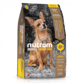 T28 Nutram Total Grain-free Trout and Salmon Meal Dog Food Пълноценна храна за кучета от дребни породи без съдържание на зърнени култури с пъстърва и сьомга