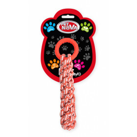 Въже за дърпане с гумен ринг PET NOVA, 30 см