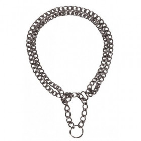 Trixie Choke Chain Double Row Chromed - Двоен метален нашийник за кучета 40 / 0.2 см