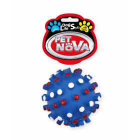 Дентална играчка PET NOVA гуменa топка със звук 8.5  см.