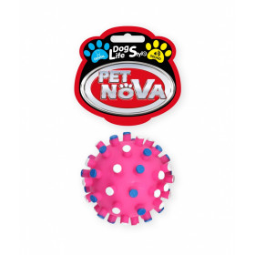 Дентална играчка PET NOVA гуменa топка със звук 7 см.
