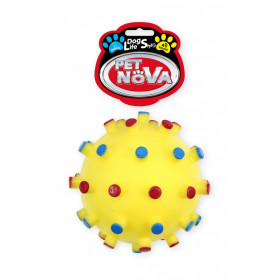 Дентална играчка PET NOVA гуменa топка със звук 12 см.