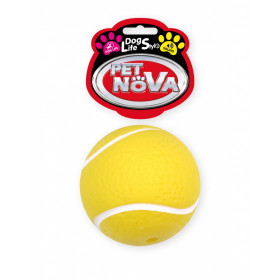 Винилова тенис топка за кучета PET NOVA със звук 7 см.