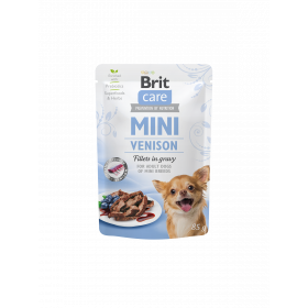 Brit Care Mini Venison fillets in gravy - пауч за кучета от малките породи с еленско месо 85gr