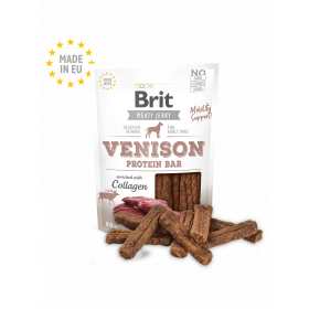 Brit Jerky Snack  –Venison Protein bar - лакомство за кучета протеинови барчета с еленско 