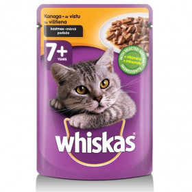WHISKAS SENIOR - пауч с пилешко за котки над 7 години - 100 гр.