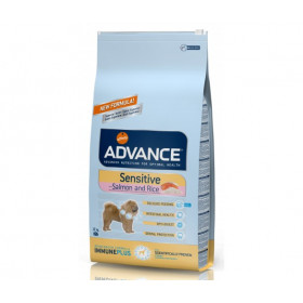 Advance Dog Sensitive Salmon&Rice за чувствителни кучета от средните и големи породи 12кг.