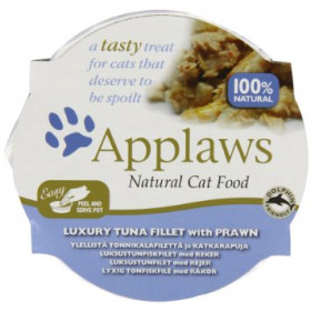 Applaws Cat Pot Tuna Fillet with Prawn - Лакомство с риба Тон и Скариди 60гр