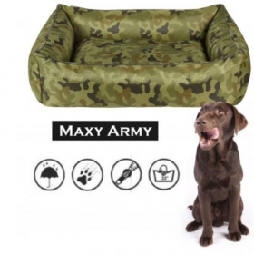 Непромокаемо кучешко легло CAZO Outdoor Maxy Army с военен принт
