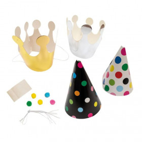 Комплект от 6 парти шапки за кучета Croci Party hat set 