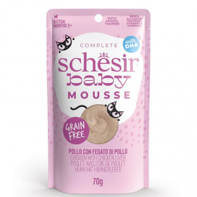 Пауч за подрастващи котенца Schesir Baby Mousse Chicken мус от пилешко месо