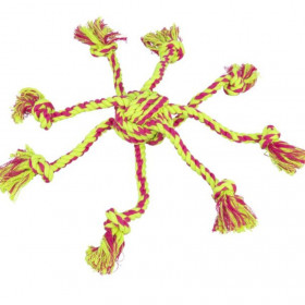 Кучешка играчка Trixie Rope toy with woven-in ball въженца с вплетена топка