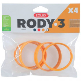 Свързващи рингове Zolux RODY3 Connector ring 4 броя в жълт цвят
