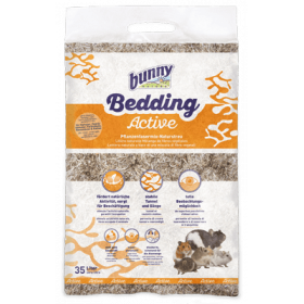 Bunny - Bedding Active - Многокомпонентна постеля за гризачи. Насърчава естественото поведение, осигурява активност 35 литра