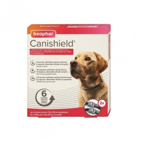 Противопаразитен нашийник Beaphar Canishield  за кучета против кърлежи , бълхи и пясъчни мухи 2бр.