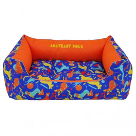  Меко кучешко легло CAZO Soft Bed Abstract Dogs Blue