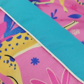 Меко кучешко легло CAZO Soft Bed Exotic Pink в цветен принт