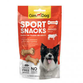 Лакомство за активни кучета GimDog Sportsnacks with beef с Телешко месо, БЕЗ зърнени култури