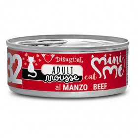 Консервирана храна за котки Disugual MiniMe Adult Mousse Beef 33 с Телешко, БЕЗ глутен и зърнени култури