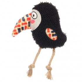 Плюшена играчка за кучета Flamingo Toy Saffia Bird птица с въже