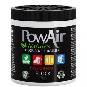 Неутрализатор на неприятни миризми PowAir Block Passion fruit, с натурални масла, безвреден за деца и домашни любимци