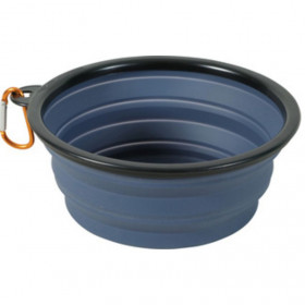 Сгъваема силиконова купа за куче Zolux Foldable soft bowl в син цвят