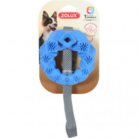 Кучешка играчка Zolux TPR Circle Outdoor ринг от термопластична гума в син цвят