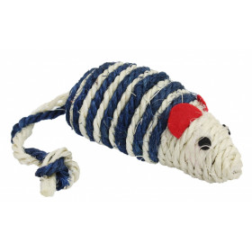 Котешка играчка PET NOVA плетена мишка 10x5 см.