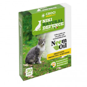 Противопаразитен нашийник за котки Croci Neem Oil Collar Natural Defense с масло от нийм
