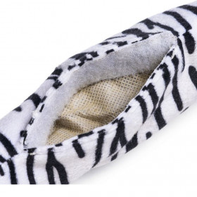 Плюшена котешка играчка Beeztees Catnip Jungle Zebra Tail опашка на зебра с пълнеж от котешка трева
