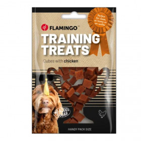 Тренировъчни лакомства за кучета Flamingo Training snack Chicken cubes кубчета  с Пилешко месо