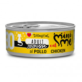 Консервирана храна за котки Disugual MiniMe Adult Mousse Chicken 30 с Пилешко месо, БЕЗ глутен и зърнени култури
