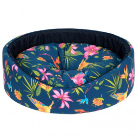 Овално кучешко легло CAZO Foam Bed Cotton Flower