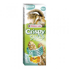 Versele Laga Crispy Sticks for Hamsters&Squirrels with Exotic Fruits лакомство за хамстери и катерички с екзотични плодове 2х55гр.